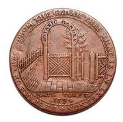 ½ Penny Somerset - Bath / J. Jelly obverse image