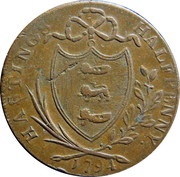 ½ Penny Sussex - Hastings, United Kingdom, 1794 reverse image