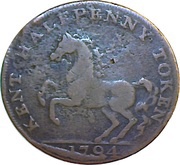 ½ Penny Kent - Goudhurst obverse image