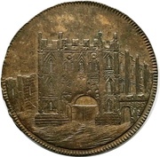 ½ Penny Suffolk - Bury / Rackham's obverse image