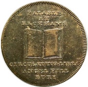 ½ Penny Suffolk - Bury / Rackham's reverse image