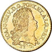 6400 Réis - João V 2nd Type of Shield; Rio de Janeiro Mint obverse image