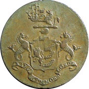 ½ Penny Suffolk - Ipswich / Plough obverse image