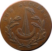 ½ Penny Kent - Romney / John Sawyer, United Kingdom, 1794 reverse image