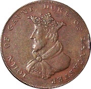½ Penny Lancashire - Lancaster / John of Gaunt obverse image