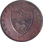 ½ Penny Lancashire - Lancaster / John of Gaunt reverse image