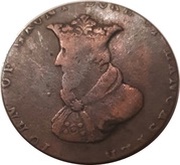 ½ Penny Lancashire - Lancaster / John of Gaunt obverse image
