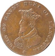 ½ Penny Lancashire - Lancaster / John of Gaunt obverse image