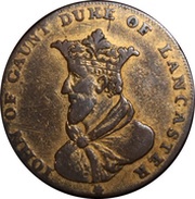 ½ Penny Lancashire - Lancaster / John of Gaunt obverse image