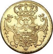 6400 Réis - João V 4th Type of Shield; Bahia Mint, Brazil, 1732-1750 reverse image