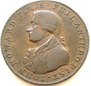 ½ Penny Hampshire - Portsmouth / John Howard obverse image