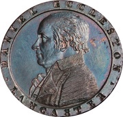 ½ Penny Lancashire - Lancaster / D. Eccleston obverse image