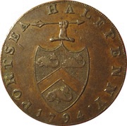 ½ Penny Hampshire - Portsea / G. Sargeant obverse image