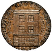 ½ Penny Somerset - Bridgwater / I. Holloway obverse image