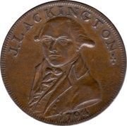 ½ Penny Middlesex - Lackington’s obverse image
