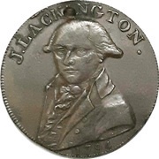 ½ Penny Middlesex - Lackington's obverse image