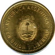 10 Centavos smooth edge; magnetic obverse image