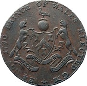 ½ Penny Middlesex - Freemasons obverse image