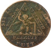 ½ Penny Middlesex - Freemasons, United Kingdom, 1794 reverse image