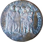 ½ Penny Middlesex - Newgate / LCS, United Kingdom, 1794 reverse image