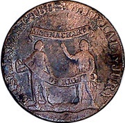 ½ Penny Middlesex - Erskine and Gibbs obverse image