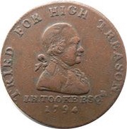 ½ Penny Middlesex - Political and Social series / Tooke obverse image