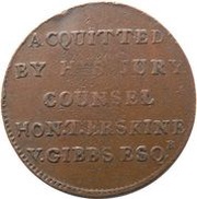 ½ Penny Middlesex - Political and Social series / Tooke, United Kingdom, 1794 reverse image