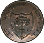 ½ Penny Lanarkshire - Glasgow / A. Molison obverse image