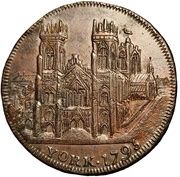 ½ Penny Yorkshire – York / Clifford's Tower obverse image