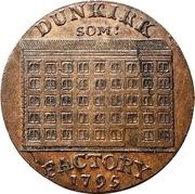 ½ Penny Somerset - Dunkirk, United Kingdom, 1795 reverse image