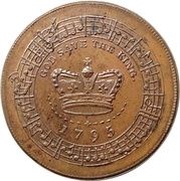 ½ Penny Middlesex - London / W. Forster obverse image