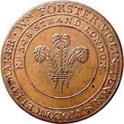 ½ Penny Middlesex - London / W. Forster, United Kingdom, 1795 reverse image