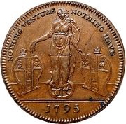 ½ Penny Middlesex - Richardson’s / Fortune obverse image