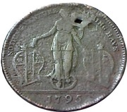 ½ Penny Middlesex - Richardson's / Fortune obverse image