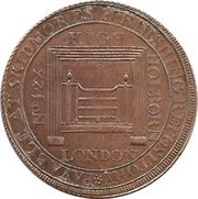 ½ Penny Middlesex - Skidmore's / Louis XVI and M. Antoinette obverse image