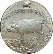 ½ Penny Middlesex - Spence's / Pig obverse image