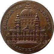 ½ Penny Middlesex - London / Spittle’s obverse image