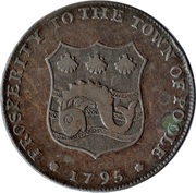½ Penny Dorset - Poole / J. Bayly, United Kingdom, 1795 reverse image