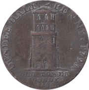 ½ Penny Angusshire - Dundee / A. Molison obverse image