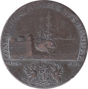 ½ Penny Angusshire - Dundee / A. Molison reverse image