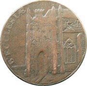 ½ Penny Suffolk - Beccles / Communitate Aucta obverse image
