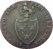 ½ Penny Suffolk - Bury / P. Deck obverse image