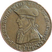½ Penny Hampshire - Emsworth / Earl Howe obverse image