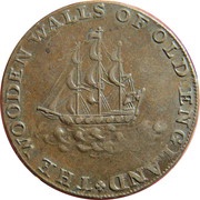 ½ Penny Hampshire - Emsworth / Earl Howe, United Kingdom, 1795 reverse image