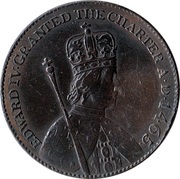 ½ Penny Essex - Hornchurch / George Cotton obverse image