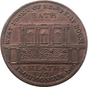 ½ Penny Somerset - Bath / F. Heath, United Kingdom, 1795 reverse image