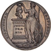 ½ Penny Warwickshire - Birmingham / Clarke's obverse image