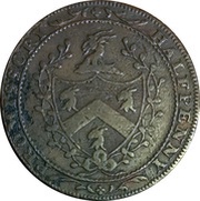 ½ Penny Middlesex - London / Allen’s, United Kingdom, 1795 reverse image