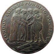½ Penny Middlesex - London / Corresponding Society obverse image