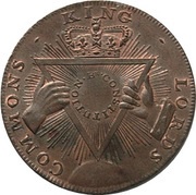 ½ Penny Middlesex - London / Davidson’s, United Kingdom, 1795 reverse image